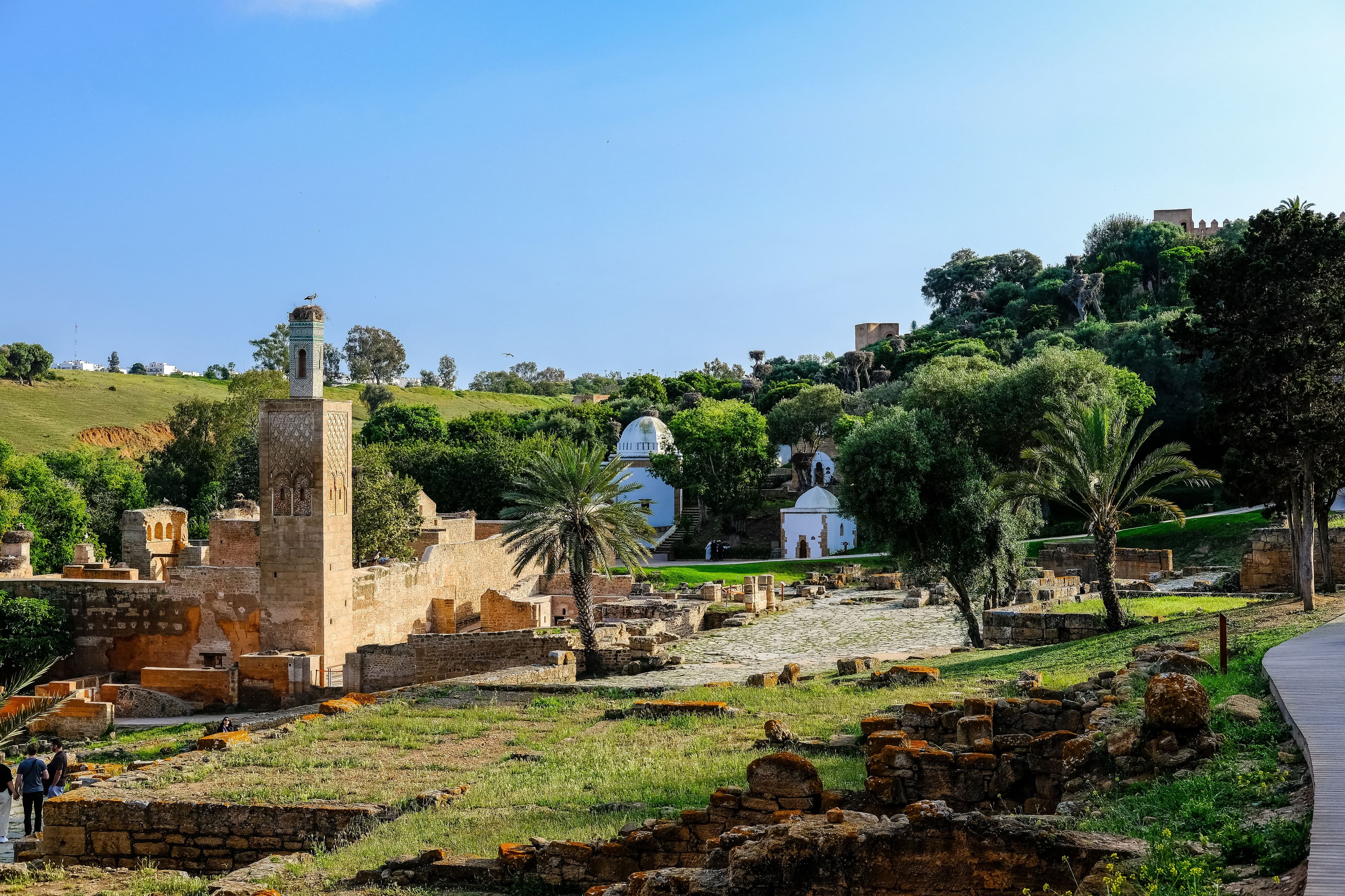The minaret and garden ruins of Chellah in Rabat
